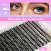 Lash Clusters DIY Cluster Eyelash Extensions 280pcs 9‑16mm 30D Wispy