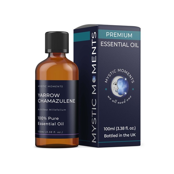 Mystic Moments | Yarrow Chamazulene (Blue) Essential Oil 100ml -