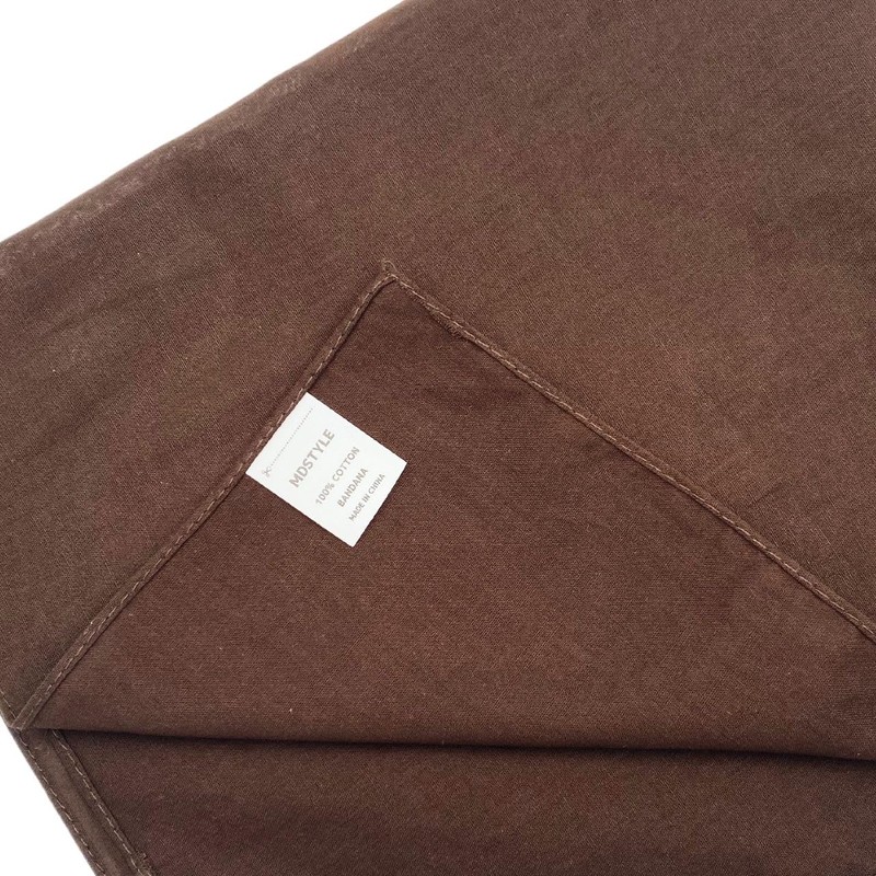MDSTYLE 100% Cotton Solid Color Bandana for Men & Women