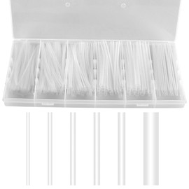 FINGOOO Heat Shrink Tube, Insulation Tube, Telescopic Tube, Elbow Tube, Waterproof, High Insulation, Highly Flame Retardant, Includes Storage Box (Transparent, 200pcs)