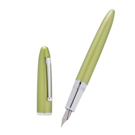 Asvine Hongdian 620 Green Metal Fountain Pen Extra Fine Nib Classic Pen Office Pen Writing with Metal Box