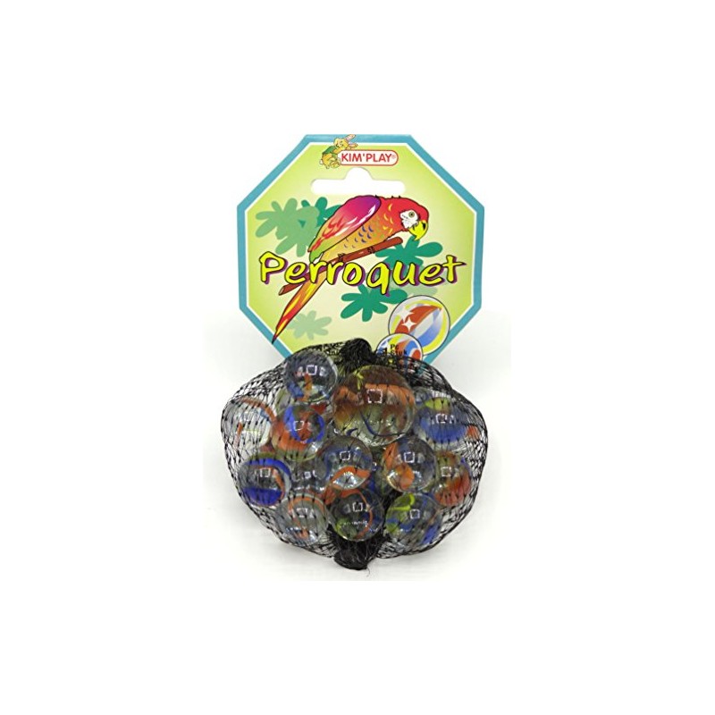 Kim'Play Spielzeug für den Sommer, Murmel-Spiel, 20 Kugeln + 1