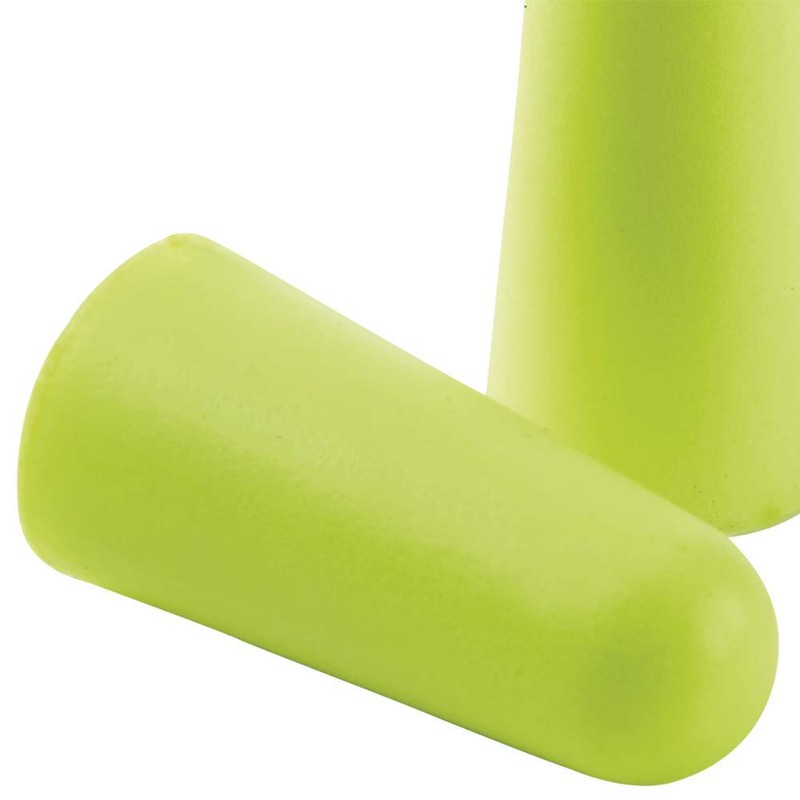 Sellstrom Disposable Uncorded Foam Ear Plugs, 32dB NRR, Hi-Viz Green