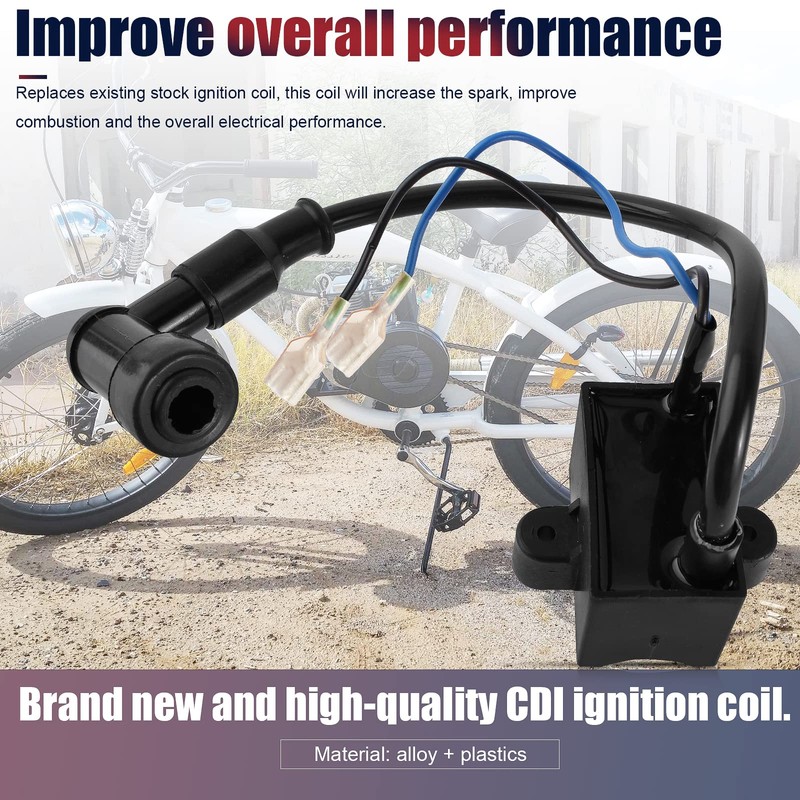 CDI Ignition Coil for 49cc 50cc 60cc 66cc 80cc 2-Stroke