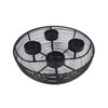 Advent Wreath Metal Bowl Diameter 20.5 cm Black with 4