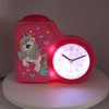 Atlanta Unicorn Children's Alarm Clock without Ticking for Girls Pink