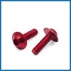 A ABSOPRO 15PCS M6 X 20mm Red Motorcycle License Plates