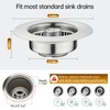 Stainless Steel Kitchen Sink Drain Strainer & Sink Stopper 3