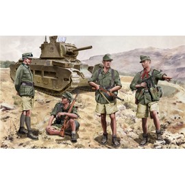 Dragon Models Gebirgsjägers Crete 1941 Building Kit, Set of 4, 1/35-Scale