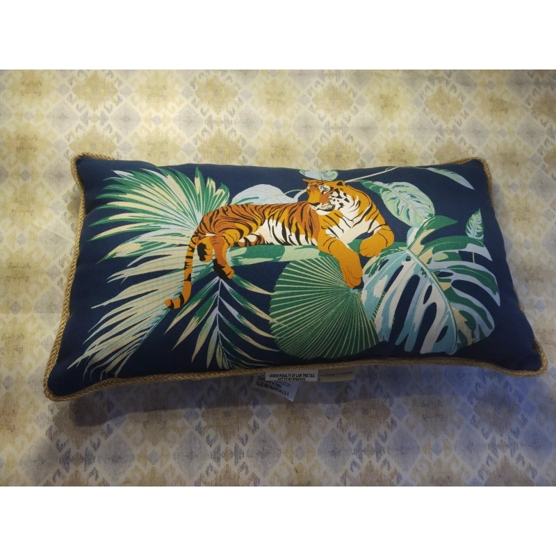 Allen + Roth Tiger Lumbar Pillow Allen + Roth Blue
