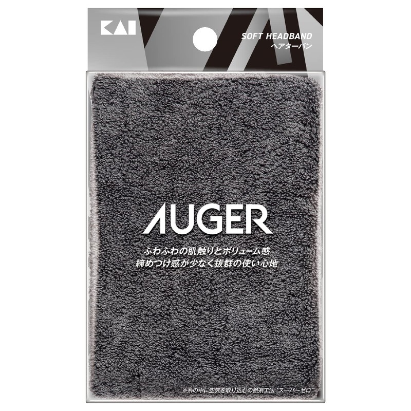 Kai Corporation Auger HC2310 Hair Turban, Black, Quick Drying, Super