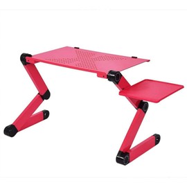 Ergonomic Laptop Stand, Adjustable Height, Lightweight Portable Foldable with Non-Slip Base for Desk Carpet