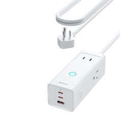 Baseus Power Strip Surge Protector 1200J - PD20W USB C Charger Extension Cord with 3 AC Outlets & 3 USB Port Fast Charging Charging Station for Office Dorm Room Home