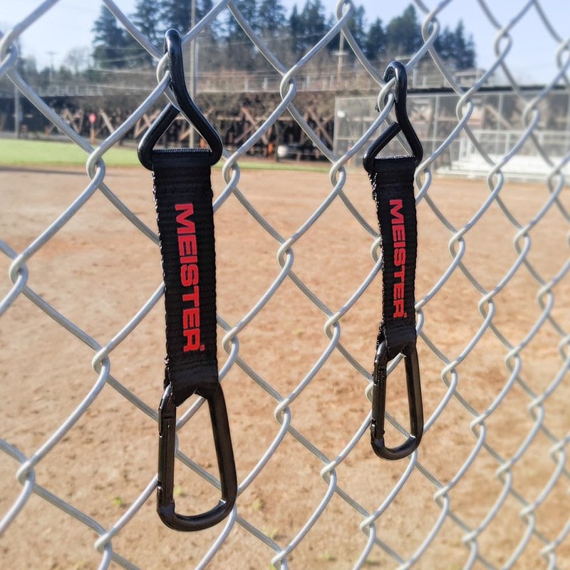 Meister Hang-Tough Fence Hooks for Baseball, Softball, Tennis & Camping