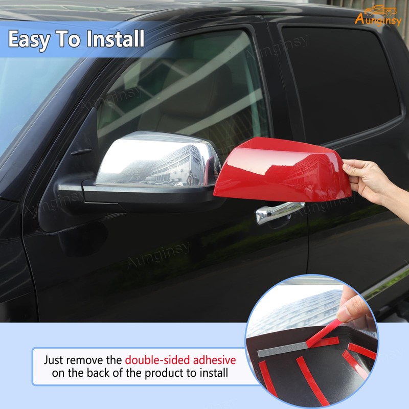 Car Rear View Mirror Cover Cap Trim Cover Compatible with
