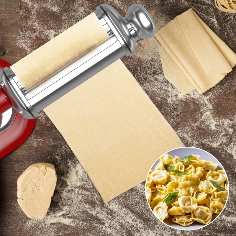 Pasta Roller for All KitchenAid Stand Mixer, Electric Dough Roller