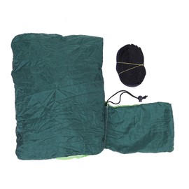 Widen Lengthen Outdoor Hanging Bed Camping Travel Hammock Sleeping Swing(Green+Dark Green)