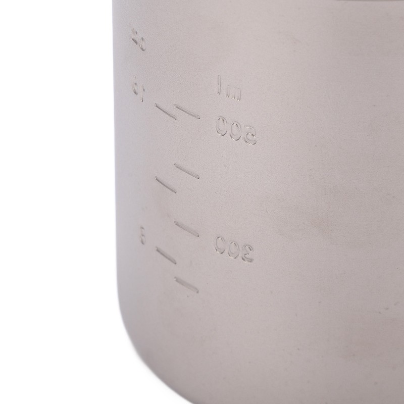 750ml Outdoor Titanium Water Mugs With Folding Handles Portable Camping