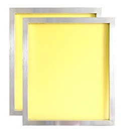 Aluminum Silk Screen Printing Screens 20 x 24 Inch Frame-230 Yellow Mesh (2 PCS)