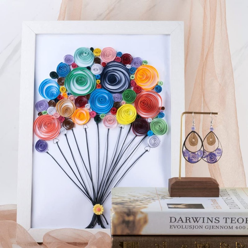 Craftdady 1200 Strips Quilling Paper Strips 530 x 5 mm