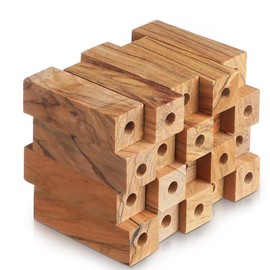 Tsudoku Kit di Tornitura di Penna a Legno da Legno, 20 Pennelli Bianchi in Legno da 7 mm per Artigianato fai da te e Produzione di Penna