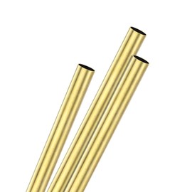 M METERXITY 3-Pack 300mm Copper Round Tube, 6mm OD 0.2mm Wall Thickness Copper Seamless Tubing for Construction/Machining/DIY Crafting, Metal Straight Pipe [0.24x0.008x11.8IN]