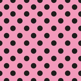 20 Servietten Muster Schwarze Punkte auf rosa als Tischdeko. Papierservietten mit Motiv. Auch für Decoupage und Serviettentechnik 33x33cm