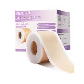 Silikon Narbenpflaster(4cm x 300cm), Wiederverwendbar Silikonpflaster für C-Section-Narben, Operationsnarben, Verbrennungsnarben und Ähnliche Geeignet