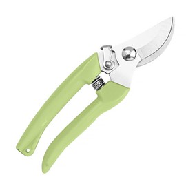 Curve Gardening Scissor with Sharp Stainless Steel Blade Garden Shears for Cutting Flowers Trimming Plants of Yard Florist Flower Rose Herb Hedge Bonsai and Fruits Picking (Green Handle)