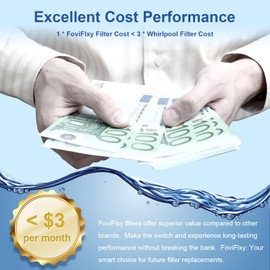 DASEA W10295370A Filter Replacement Compatible with W10295370, Filter 1, EDR1RXD1, WHR1RXD1, P8RFWB2L, P8WB2L, P4RFWB, 46-9930, 46-9081 (3 Pack)