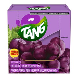 Tang Bebida en Polvo Sabor Uva, 8 Sobres de 11g