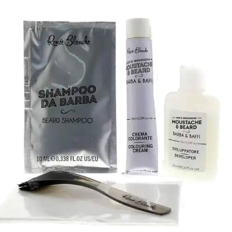 Renee Blanche Beard and Moustache Liquid Colouration Alcohol Free Dark