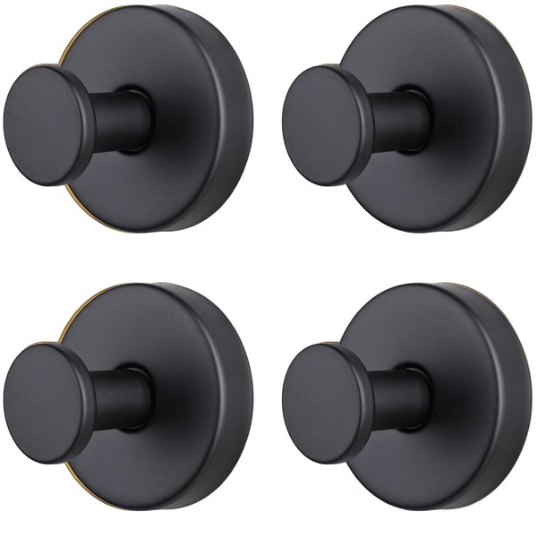 PICKONA 4 Pack Stainless Steel Suction Cup Hooks, 15 lbs