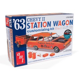 AMT 1963 Chevy II Station Wagon w/Trailer 1:25 Scale Model Kit
