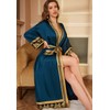 Daiwor Kout Silk Robe for Women Long Satin Robe Lightweight