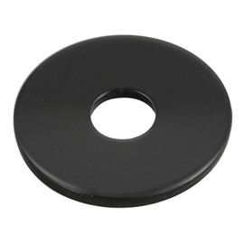 50 PCS 1/4" Stainless Flat Washers, 1" Outer Diameter, 18-8 (304) Stainless Steel Metal Washers for Screws and Bolts, Black Finish