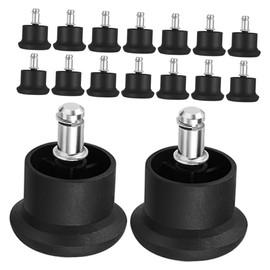 WOONEKY 15pcs Office Chair Glides for Carpet High Profile Desk Chair Wheel Stoppers Durable to Protect Floors from Scratches Casters