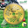 LSHUZIYU, 8"-56T. 1" Arbor with Washer Adapter 7/8"-20mm-5/8, Brush Cutter