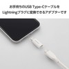 Elecom MPA-CFLMWH USB Type-C to Lightning Adapter, 60W, USB PD