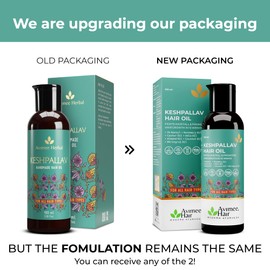 AVIMEE HERBALKeshpallav Hair Oil For Men & Women | Promotes Hair Growth & Reduces Hair Fall | With Rosemary, Castor, Amla, Coconut and Bhringraj Oil | Mineral Oil Free (Pack of 2)