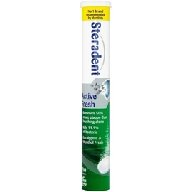 Steradent Active Fresh Denture Cleaning Tablets 30 - Daily Denture Cleaning Bundle Tablets