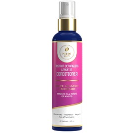 MAKOF BEAUTY Instant Detangling 3 in 1 Leave-in Conditioner, Anti Frizz, Damage Repairing, Moisturizing with Argan Oil, Rosemary, for All Hair Types, 8 fl oz