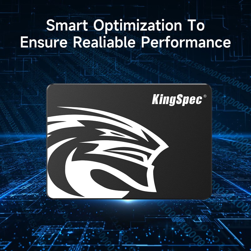 KingSpec 128GB 2.5 SSD SATA III Internal - 550MB/s Read,