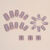 RikView Pink Press on Nails Medium Acrylic Nails Square Fake