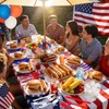 FULJOOY 180 PCS 4th of July Independence Day Plastic Silverware