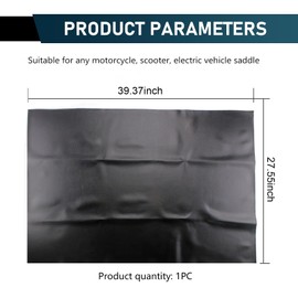 lekiliky Motorcycle Seat Cover, Soft Smooth Elastic DIY Leather Cover, Waterproof & Anti-aging Seat Protective Decoration, Suitable for Most Motorcycles, E-bikes, Bicycles (100 x 70 cm)