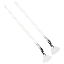 minkissy Women 2pcs Fan Mascara Brush Curved Tip Soft Fiber for Eyelash Brow Makeup
