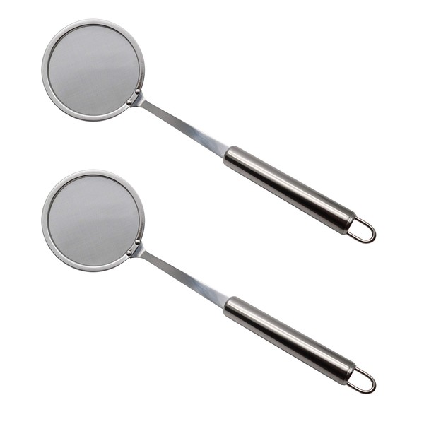 EIKS - Juego de 2 cucharones de malla fina para