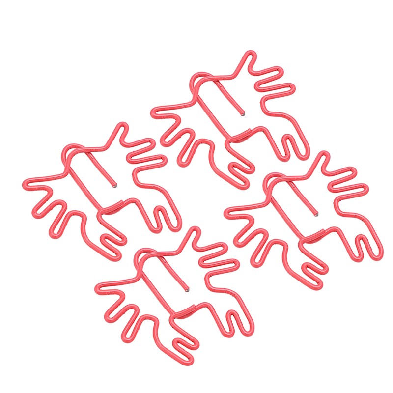 100Pcs Kids Paper Clips Crab Style Metal Exquisite Color Wide