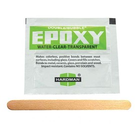 Hardman Double Bubble Green-Label Crystal Clear (Clear as Water) Epoxy 25 Packs (#04004)